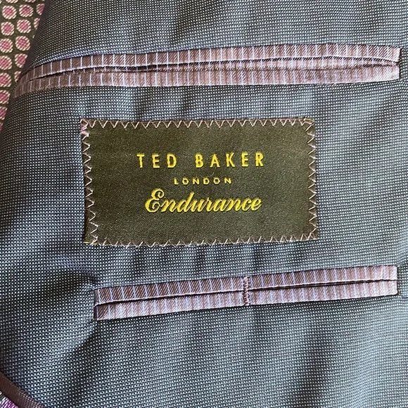 Ted Baker Mens 100% Wool Navy Suit and Pants